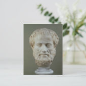 Marmorkopf von Aristoteles Postkarte (Stehend Vorderseite)