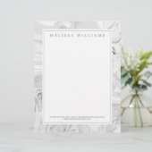 Marmorkreative Berufliche moderne Letterhead Briefbogen (Stehend Vorderseite)