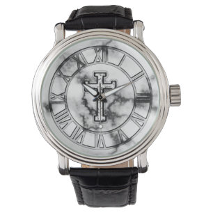 Marmorkreuz Armbanduhr