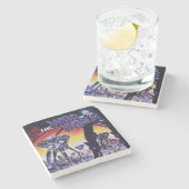 Marmorkrieg in der Welt - Untersetzer (Seitenansicht)