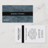 Marmorküche, die Visitenkarten umgestaltet Visitenkarte (Vorne/Hinten)