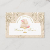 Marmorkuchen Bäckerei Koch Elfenbeingold Visitenkarte (Vorderseite)