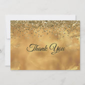 Marmorkunst aus niedlichem Rotgold Dankeskarte (Vorderseite)