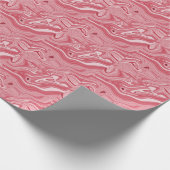 Marmorkunst: Rote Abstrakte Eleganz. Geschenkpapier (Ecke)