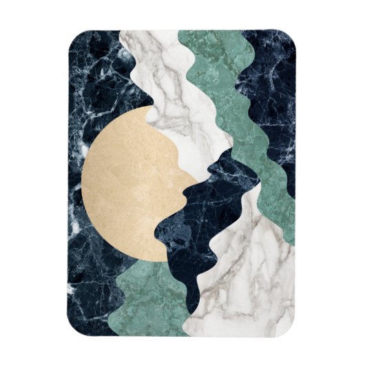 Marmorlandschaft Magnet (Vertikal)