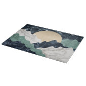 Marmorlandschaft Schneidebrett (Ecke)