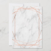 Marmorlinie Art 21. Geburtstagsfeier Einladung (Rückseite)