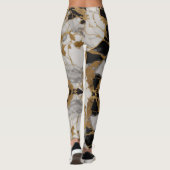 "Marmormajestät - Opulente Frauen Leggings (Rückseite)