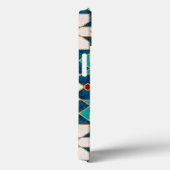 Marmormarmor, marokkanisches Mosaik, Aquamarin  Case-Mate iPhone Hülle (Rückseite / Rechts)