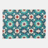 Marmormarmor, marokkanisches Mosaik, Aquamarin Geschirrtuch (Horizontal)