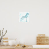 Marmormastiff Poster (Küche)