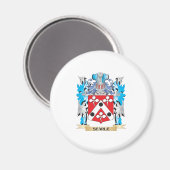 Marmormatte - Familienwappen Magnet (Vorderseite/Rückseite)