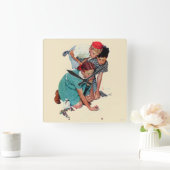 Marmormeister Quadratische Wanduhr (Zuhause)