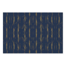 Marmormetall Gold Pinstripes gegen Navy Blue