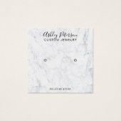 Marmorminimalistische, elegante Ohrring-Anzeige (Vorderseite)