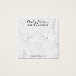 Marmorminimalistische, elegante Ohrring-Anzeige