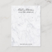 Marmorminimalistisches elegantes Ohrring-Display Visitenkarte (Vorderseite)