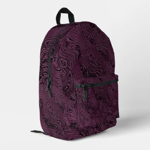 Marmormoirmuster aus marmoriertem Seidenmotiv Bedruckter Rucksack