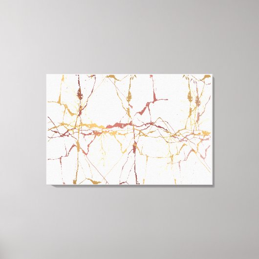 Marmormonde mit vier Zweigen Leinwanddruck (Vorderseite)