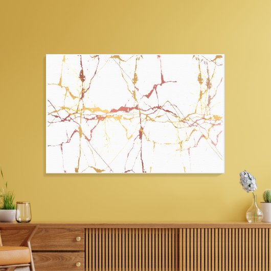 Marmormonde mit vier Zweigen Leinwanddruck (Insitu (Wohnzimmer))
