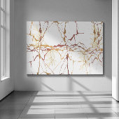 Marmormonde mit vier Zweigen Leinwanddruck