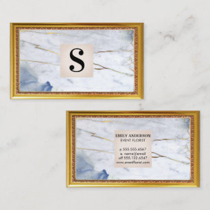 Marmormonogramm   Antike Frame Business Card Visitenkarte