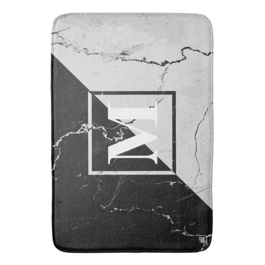 Marmormonogramm Badematte (Vorderseite Vertikal)