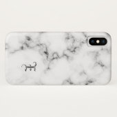 Marmormonogramm Case-Mate iPhone Hülle (Rückseite (Horizontal))