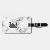 Marmormonogramm Gepäckanhänger (Vorderseite horizontal)