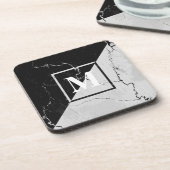 Marmormonogramm Getränkeuntersetzer (Linke Seite)