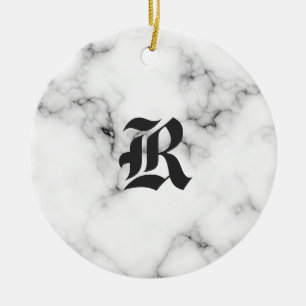 Marmormonogramm Keramik Ornament