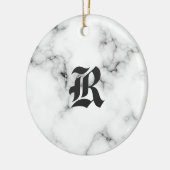 Marmormonogramm Keramik Ornament (Links)