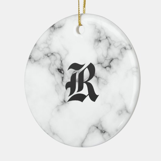Marmormonogramm Keramik Ornament (Links)