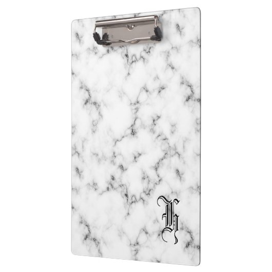 Marmormonogramm Klemmbrett (Links)