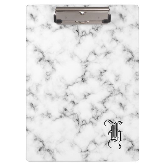 Marmormonogramm Klemmbrett (Vorderseite)