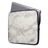 Marmormonogramm Laptopschutzhülle (Vorderseite Links)