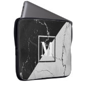 Marmormonogramm Laptopschutzhülle (Vorne Rechts)