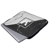 Marmormonogramm Laptopschutzhülle (Vorne Knopf)