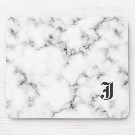 Marmormonogramm Mousepad (Vorne)