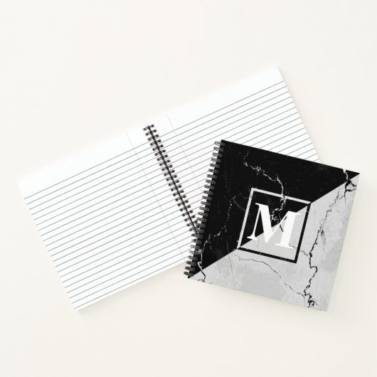 Marmormonogramm Notizblock (Innenseite)
