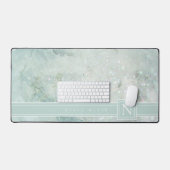Marmormonogramm Pastel Green Std ID672 Schreibtischunterlage (Tastatur & Maus)