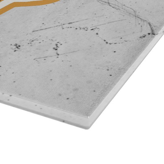 Marmormonogramm Schneidebrett (Ecke)