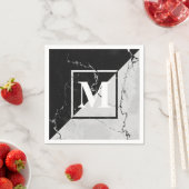 Marmormonogramm Serviette (Beispiel)