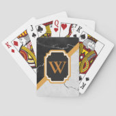 Marmormonogramm Spielkarten (Rückseite)