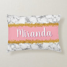 Marmormuster auf Rosa mit Gold-Glitzer