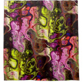 Marmormuster aus abstrakter gefärbte Krawatte in R Duschvorhang (Vorderseite)