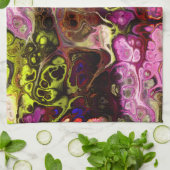 Marmormuster aus abstrakter gefärbte Krawatte in R Geschirrtuch (Gefaltet)