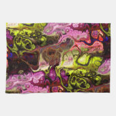 Marmormuster aus abstrakter gefärbte Krawatte in R Geschirrtuch (Horizontal)