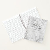Marmormuster Dankbarkeit - Foto/Logo hinten Notizblock (Innenseite)