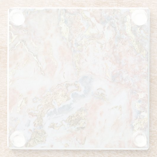 Marmormuster Glasuntersetzer (Rückseite)